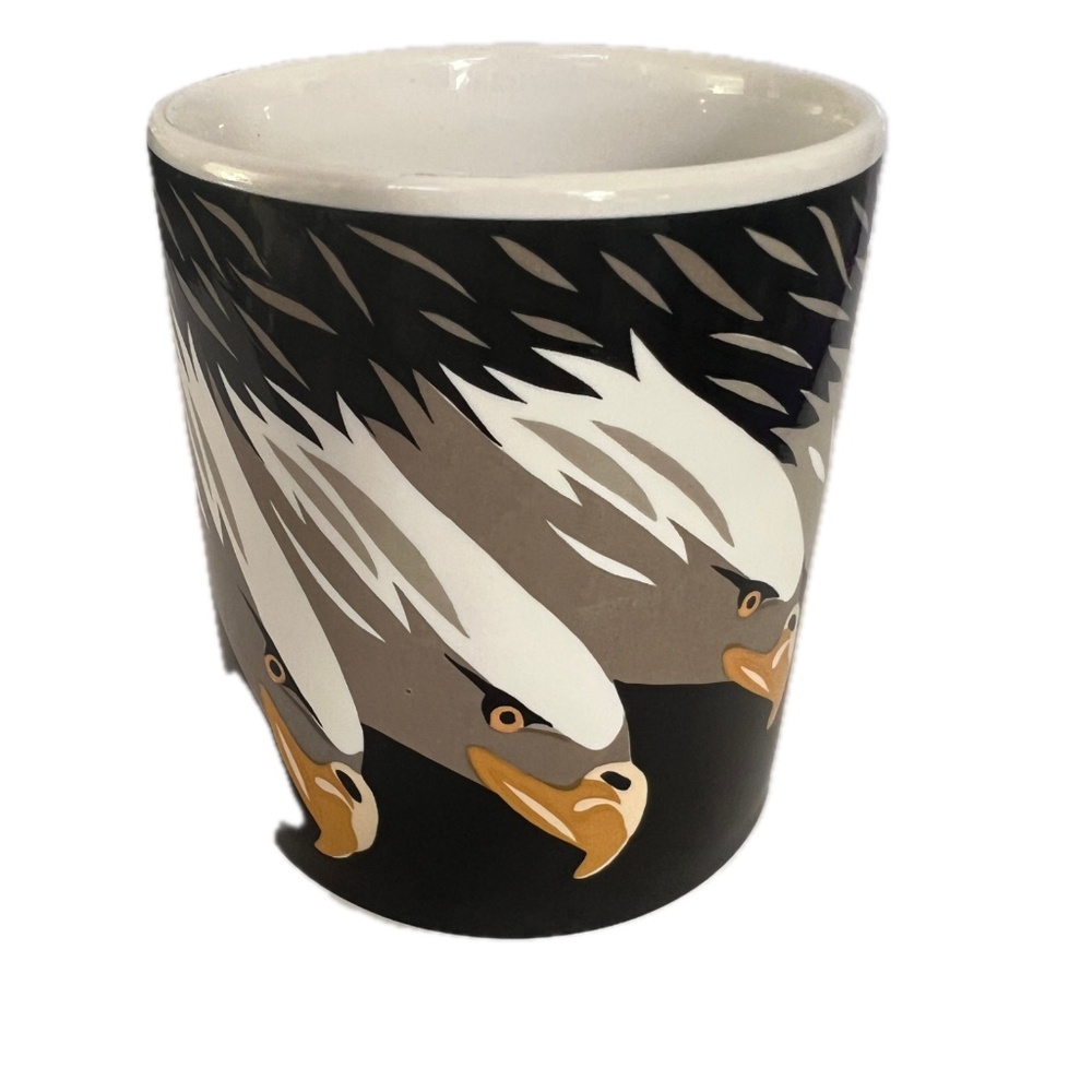 Otagiri Mug Tom Taylor Black With 5 Eagles Dive Bombing Signed Advantage Collect